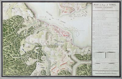 Map of the Siege of York in 1781, from 